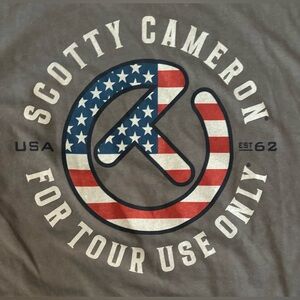 SCOTTY CAMERON GALLERY Circle T For Tour Use Only Peace Flag USA Tee Shirt XXL